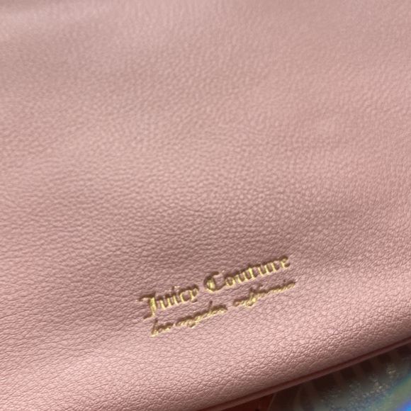 Juicy couture peek a bow Crossbody pink holo logo NEW - Picture 6 of 16